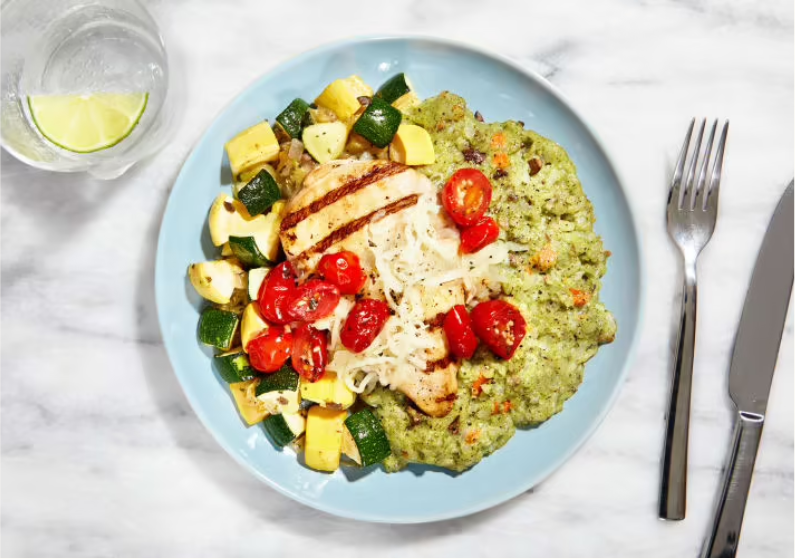 Chicken & Basil Pesto Risotto Calories & Nutrition Facts