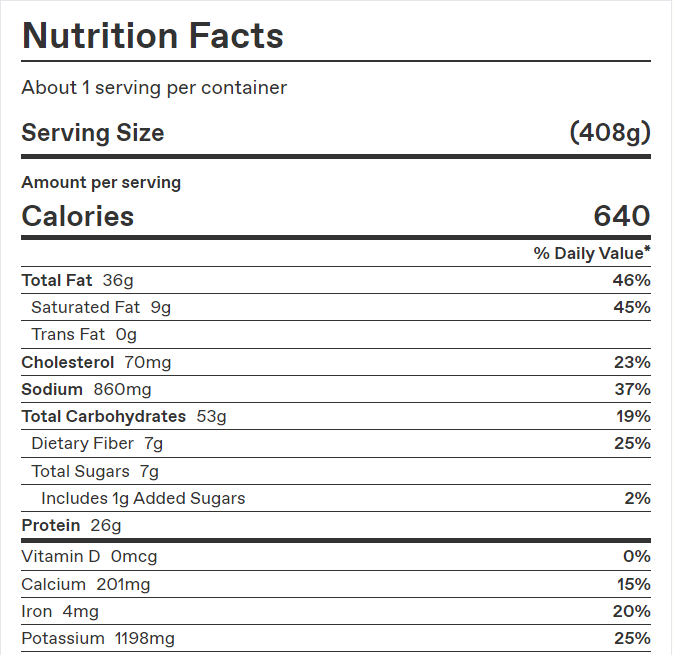 Mexican-Style Pork – Calories & Nutrition Facts